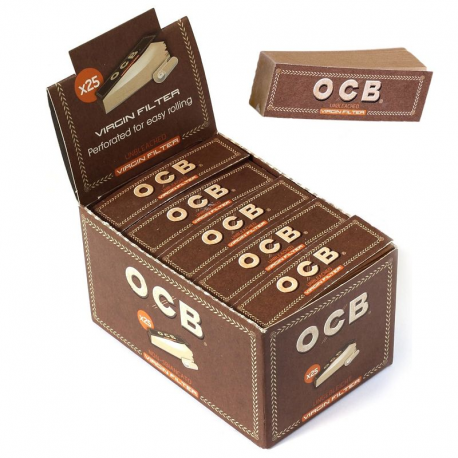 Filtres carton OCB virgin par 25 carnets de 50