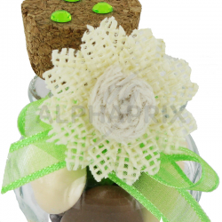 Fleurs en jute IVOIRE par 6