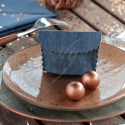 Pochettes Jeans en coton par 4
