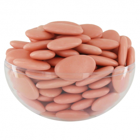 Dragées chocolat 71% corail 1kg