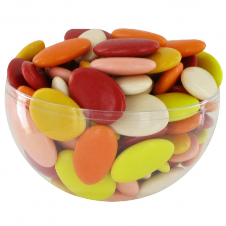 Dragées chocolat 71% - camaïeu de ROUGE coloris assortis