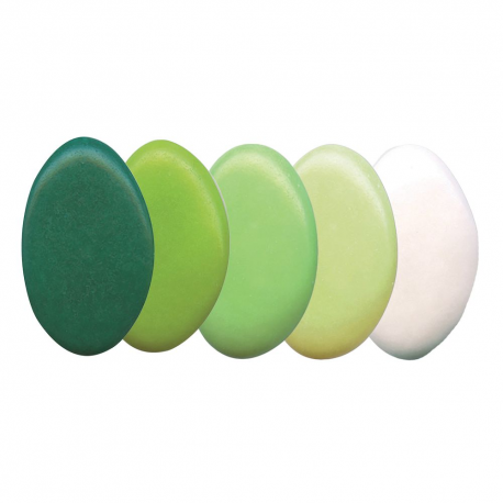 Dragées chocolat 71% - camaïeu de VERT coloris assortis