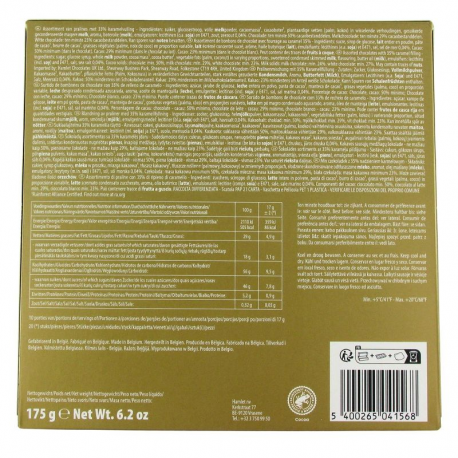 Chocolats caramels mini's hiver 175g boîte or