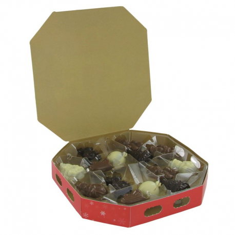 Boîte chocolat figurines praliné 195g
