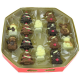 Figurines de Noël décorées praliné 195g