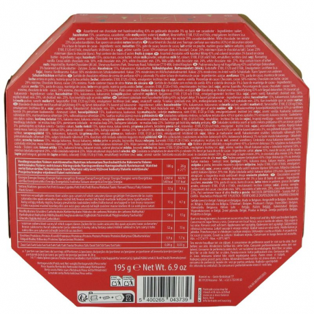 Figurines de Noël décorées praliné 195g