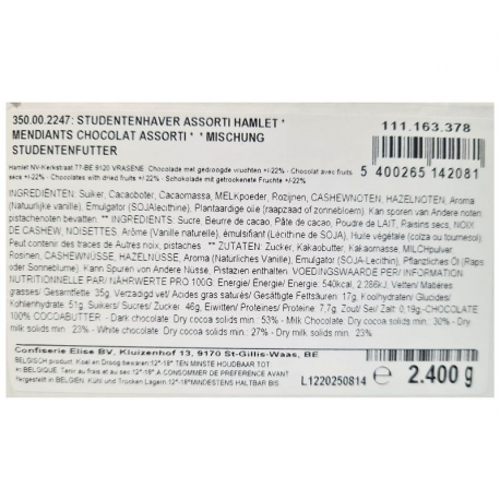 Plateau Mendiants assortis kg Hamlet