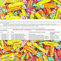 Carambar mini mix assortis Kg (environ 260 pièces)