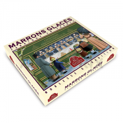 Coffret de 16 Marrons glacés pliés or - 270g