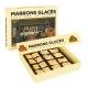 Coffret de 16 Marrons glacés pliés or - 270g