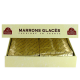 Coffret de 16 Marrons glacés pliés or - 270g