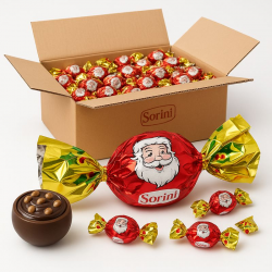Papillotes chocolat au lait fourrées pâte à tartiner vrac kg