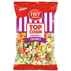 Pop corns sucrés colorés 130g