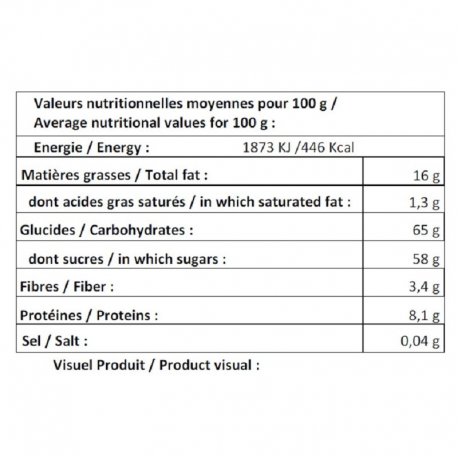 Borne métal N7 garnie nougats de Montélimar tendre 250g