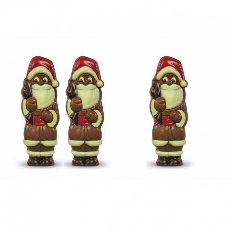 Figurines de Noël mix lait 100g présentoir de 20