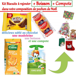 RAJOUT de 1 Kit gâteaux + boisson + compote pour un gouter Top 3 étoiles