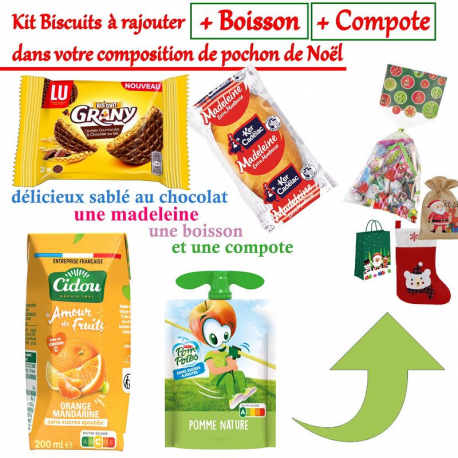 RAJOUT de 1 Kit gâteaux + boisson + compote pour un gouter Top 3 étoiles
