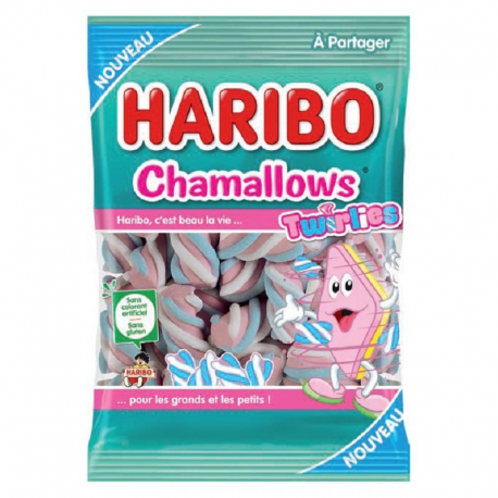 Haribo 140g Chamallow Twirlies sachets