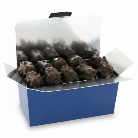 PRECOMMANDE Malakoffs praliné noir à l'ancienne - ballotin 250g