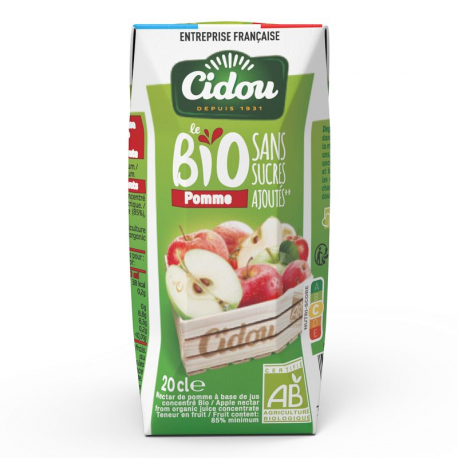 Briquette Nectar de Pomme BIO 20cl Cidou
