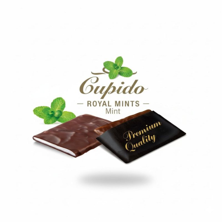 Plaquettes chocolat. noir à la crème de menthe - 200g