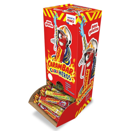 Carambar Carahéros x180 pièces assorties (cola, citron, caramel)