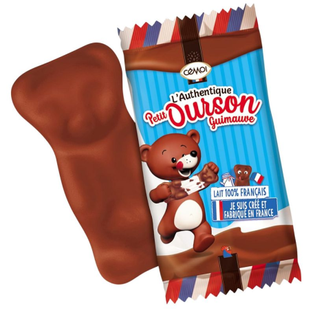 Oursons guimauve chocolat au lait s/cello - carton de +-240