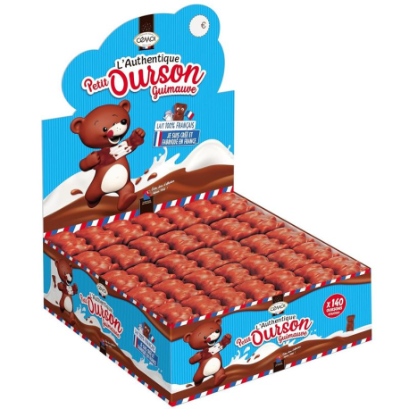 ~Oursons chocolat Cémoi en boîte de 140
