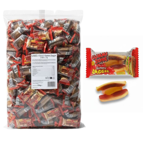 Hot Dog gélifiés vrac par 278 pièces de 7g