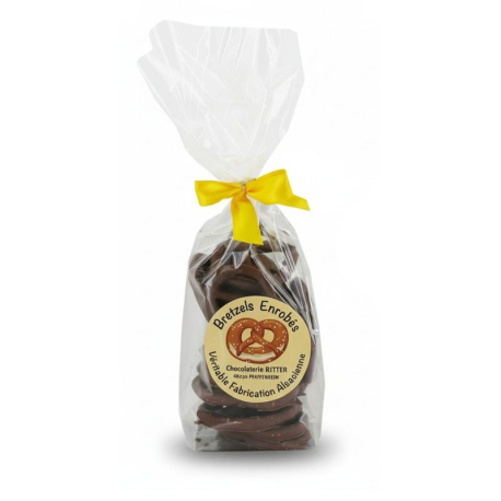 Bretzels salés enrobés noir 100g
