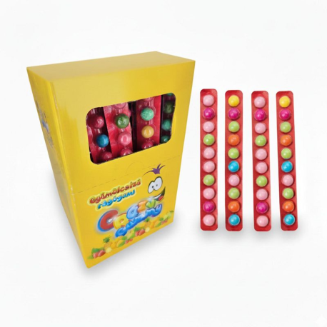 Blisters de 10 crazy gummy bille bubble