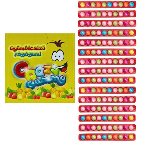Blisters de 10 crazy gummy bille bubble