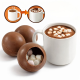~Etui 3 bombes chocolat lait garnies de guimauves