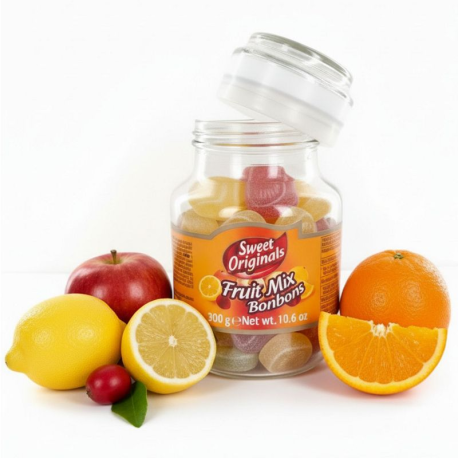 Mélange bonbons fruits - bocal 300g
