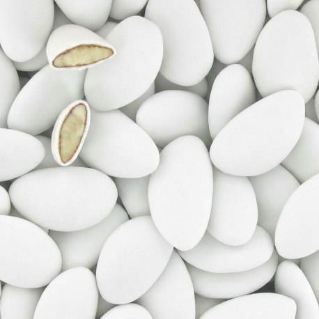 Dragées Avola Dauphine BLANC mat - 1kg