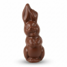 ~Moulage Lapin Rigolo chocolat lait 100g 17cm