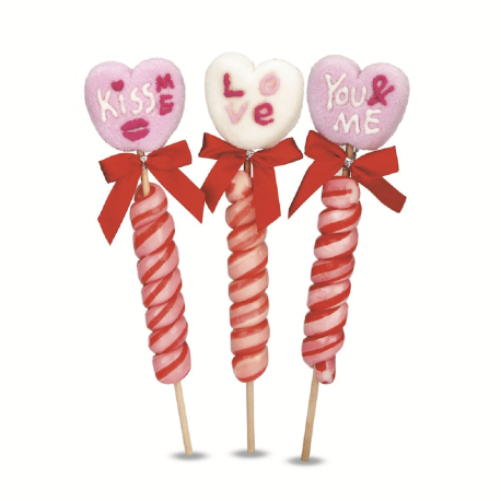 Sucettes Twisty Love en Display