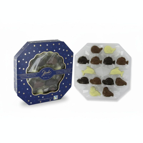 ~Figurines chocolat belge praliné thème Océan – boîte 195g