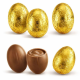~Oeufs chocolat au lait fourrés noisettes Kg