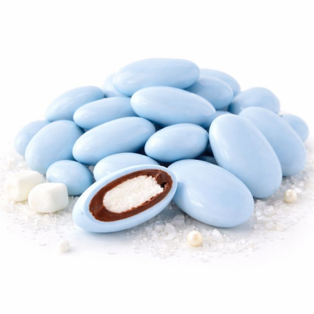 Dragées guimauve et chocolat noir LAVANDE (bleu ciel) - 1kg