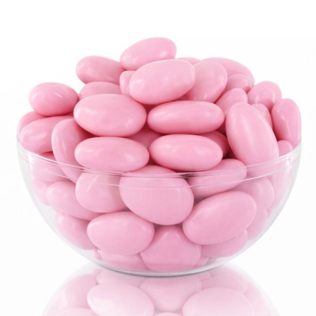 Dragées guimauve et chocolat noir ROSE NACRE - 1kg
