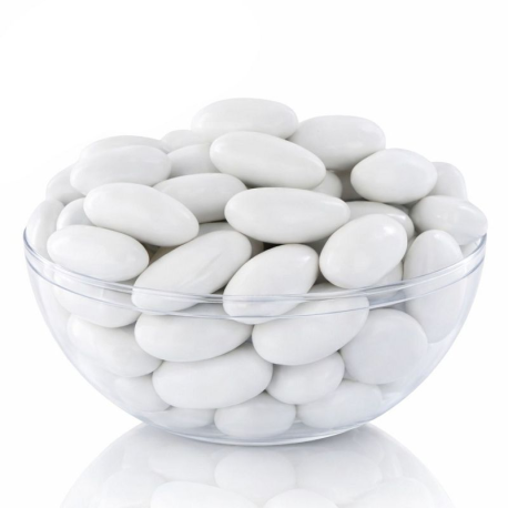 Dragées guimauve et chocolat noir BLANC - 1kg