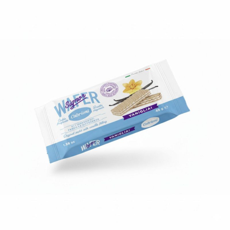 Gaufrettes italiennes fourrées vanille - 45g