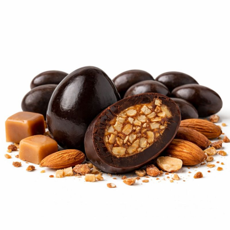 ~Oeufs nougatine noir 1Kg Pécou