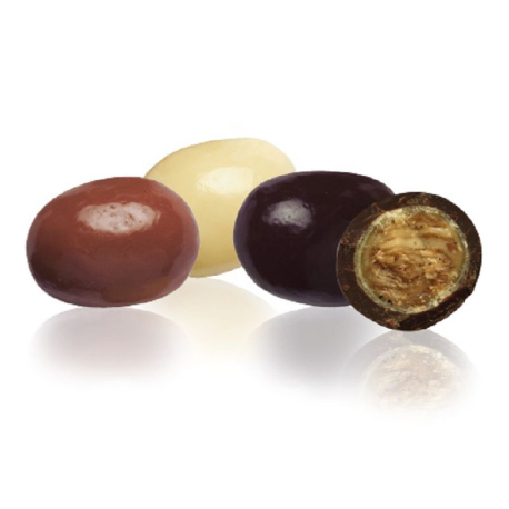 ~Oeufs chocofeuilleté praliné NIL (lait, blanc et noir) 1Kg Pécou
