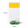 Sachets 100x220 fond carton décor lapin par 100