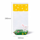 Sachets 120x260 fond carton décor Pâques par 100