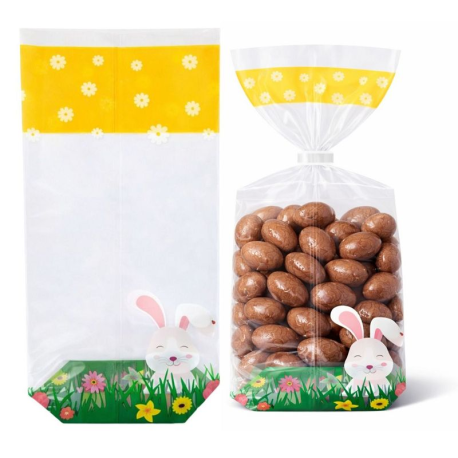 Sachets 120x260 fond carton décor Pâques par 100