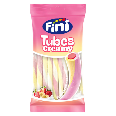 Sachet 80g tube creamy fraise banane Halal Fini
