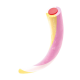 Sachet 80g tube creamy fraise banane Halal Fini